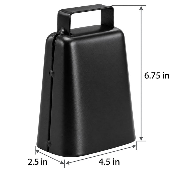 Large Powder-Coated Livestock Cowbell, 6.75 inches