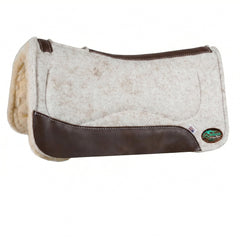 OrthoRide™ All Purpose Cream Wool with Fleece Bottom Saddle Pad Active