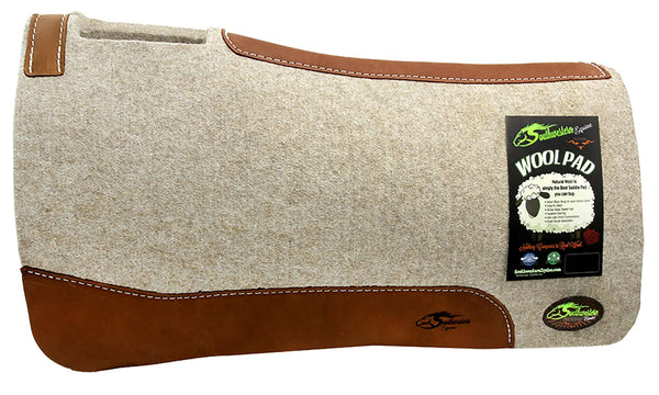 The Montana Tan Wool Saddle Pad - Thick 3/4 Inch