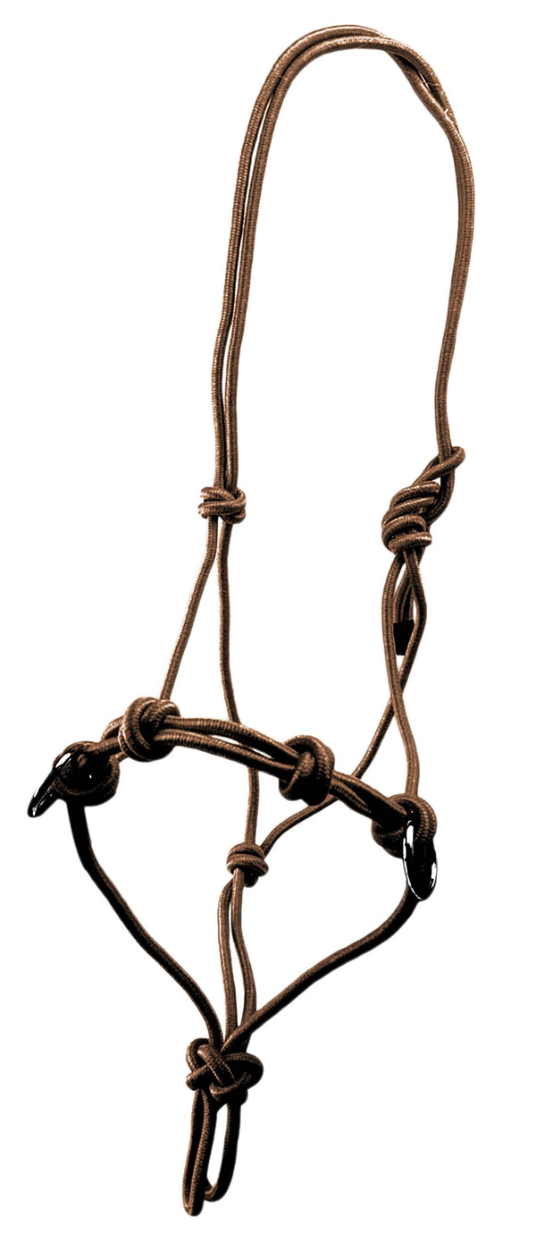 Southwestern Equine Side Pull Rope Halters with Nickle Plated Rings