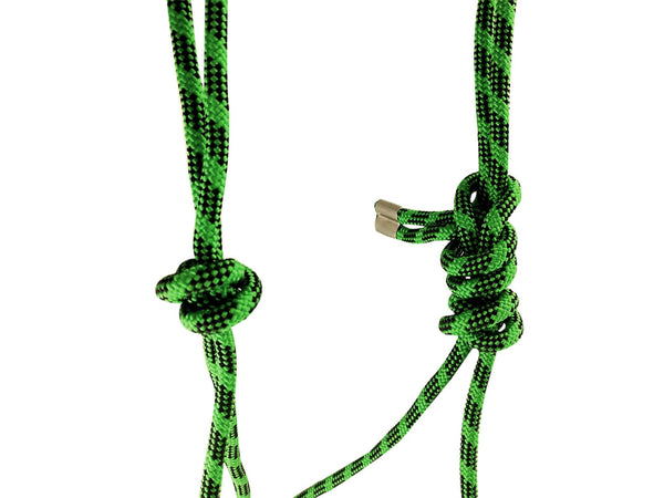 Southwestern Equine Side Pull Rope Halters with Nickle Plated Rings