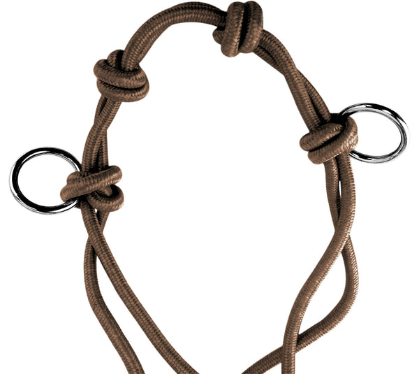 Southwestern Equine Side Pull Rope Halters with Nickle Plated Rings
