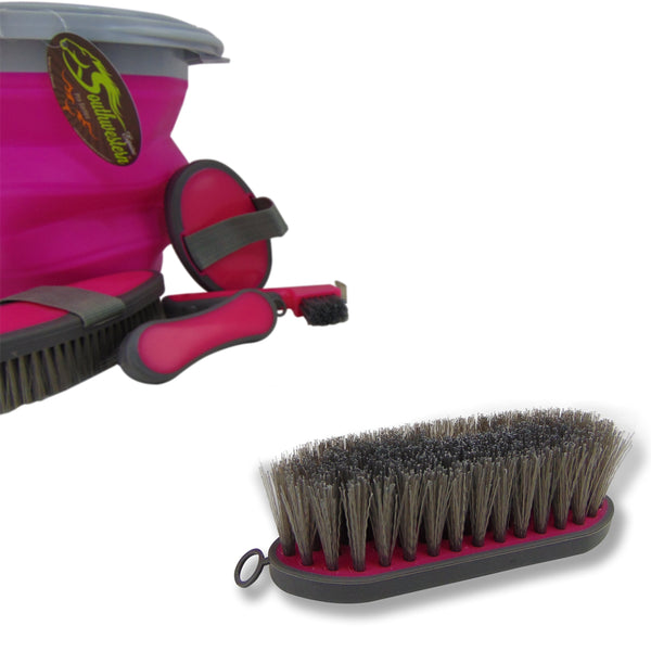 Collapsible Grooming Kit with 10 Liter Bucket and 5 Grooming Tools - Turquoise