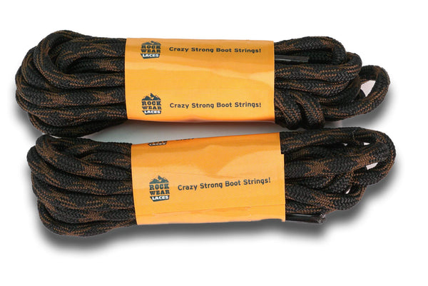 ROCKWEAR (2) PAIR NON SLIP HIKING BOOT LACES Hiking Boot Work Boot Shoelace