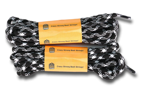ROCKWEAR (2) PAIR NON SLIP HIKING BOOT LACES Hiking Boot Work Boot Shoelace