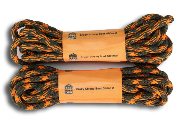 ROCKWEAR (2) PAIR NON SLIP HIKING BOOT LACES Hiking Boot Work Boot Shoelace