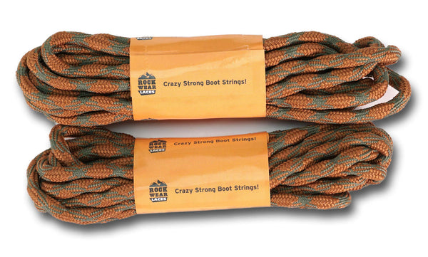 ROCKWEAR (2) PAIR NON SLIP HIKING BOOT LACES Hiking Boot Work Boot Shoelace