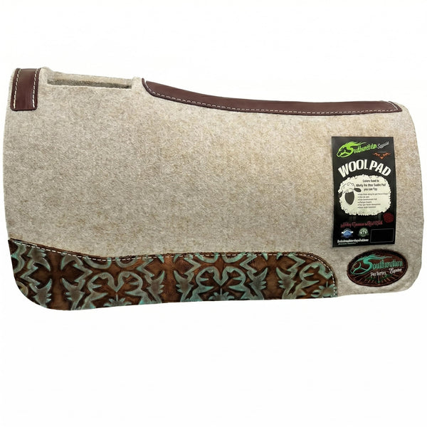 Montana Tan Wool Saddle Pad - Thick 1 Inch