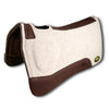 OrthoRide™ Elite Premium Tan Topper and Black Wool Bottom 1" Saddle Pad