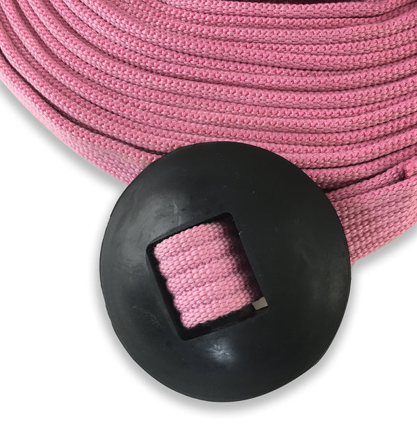 24 ' Flat Cotton Web Lunge Line with Bolt Snap & Rubber Stop