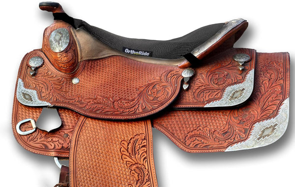 ComfortRider Saddle Cushion - New Version, Thicker Memory Shock - Absorbing Seat Pad for Western Saddles by OrthoRide Upgraded Internal Cushion.
