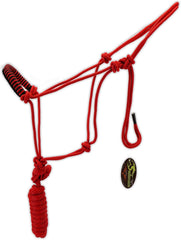 SOUTHWESTERN Rope Halter and Lead in Fun Colors with Braided Nose Band Equine