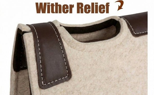 OrthoRide™ Elite - Premium All Wool Topper and Bottom - Saddle Pad - SouthwesternEquineSWE-17599
