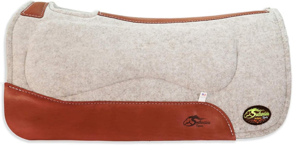 OrthoRide™ All Purpose Cream Wool with Fleece Bottom Saddle Pad Active