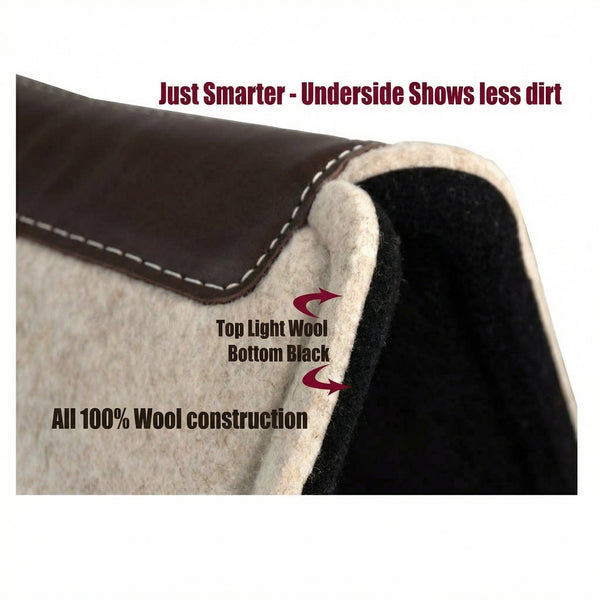 OrthoRide™ Elite - Premium All Wool Topper and Bottom - Saddle Pad - SouthwesternEquineSWE-17599