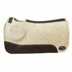 OrthoRide™ Elite Premium Tan Topper and Black Wool Bottom 1" Saddle Pad