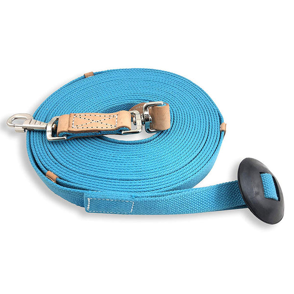 35' Flat Cotton Lunge Line with Rubber Stop