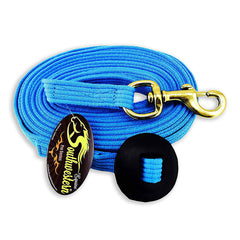 24 ' Flat Cotton Web Lunge Line with Bolt Snap & Rubber Stop